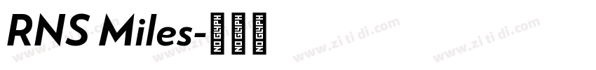 RNS Miles字体转换